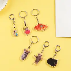 Banana Cat Mobile Phone Keychain Student Gift Cute Funny Spoof Cat Backpack Pendant Lanyard Versatile Perfect Gift El Gato Meme