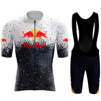 Red Bull Cycling Shorts Men's Cycling Jersey Man Mountain Bike Clothing Men Short Sets Bycicle Men's Sportswear Set Bicycle Mtb