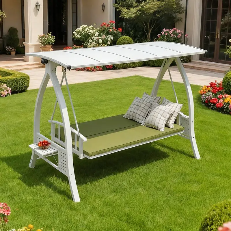 Outdoor garden swing, aluminum garden rocking chair, household balcony