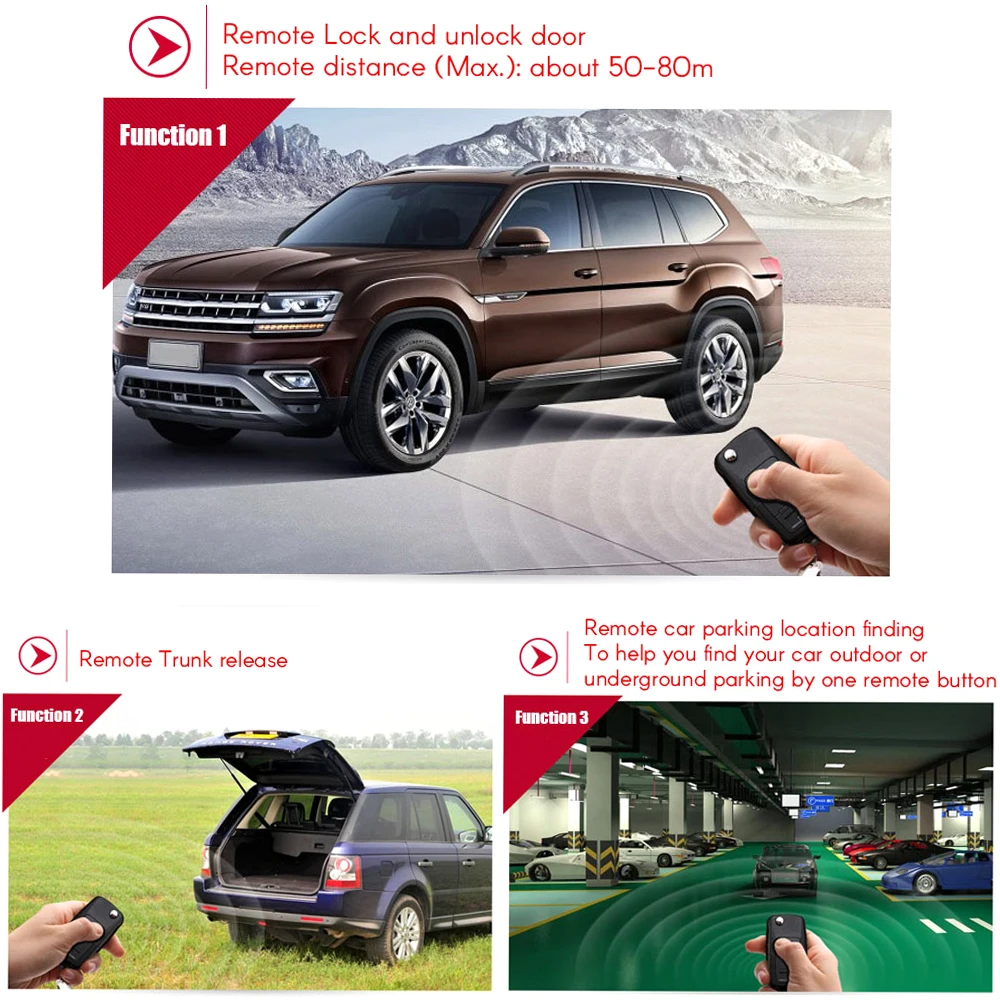 

Remote Control Car Door Lock Trunk Release Keyless Entry System Central Locking Kit With Remote Control Car Door Lock
