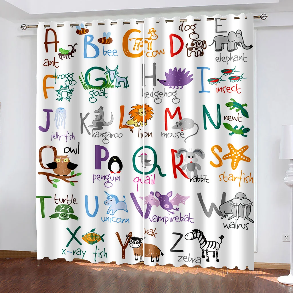 Mathematical Formula Window Curtains, Drapes, Living Room, Home Decor, Child Bedroom, Kitchen, Multiplication Table