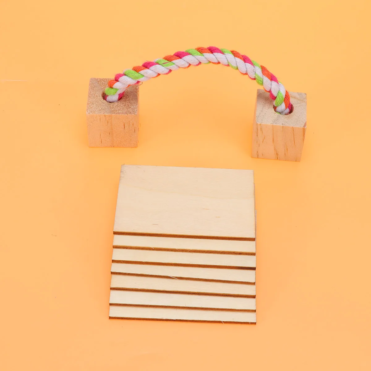 

60pcs Rectangular Wood Slices Slices Lightweight Durable Decorative Wooden Chips Chips for Wall Christmas Birthday
