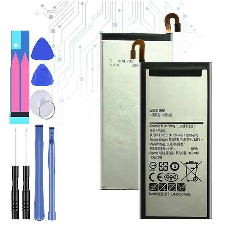 

Mobile Phone Battery 3000Mah Long-Lasting Performance For Samsung Galaxy C5 Pro C501 C5010 EB-BC501ABE