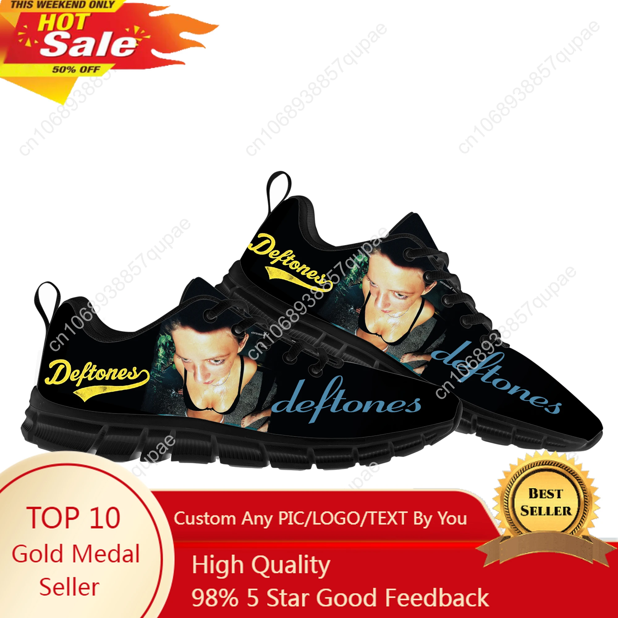 

Deftones Metal Rock band Sports Shoes Mens Womens Teenager Sneakers Lightweight Fashion Casual Hiking Sneaker Custom Built Shoes