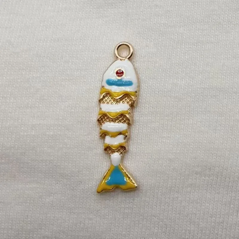 10pcs Pendant New Hot Selling Koi Fish Necklace Pendant Retro Enamel National Style High Grade Non fading Jewelry Accessories image 2