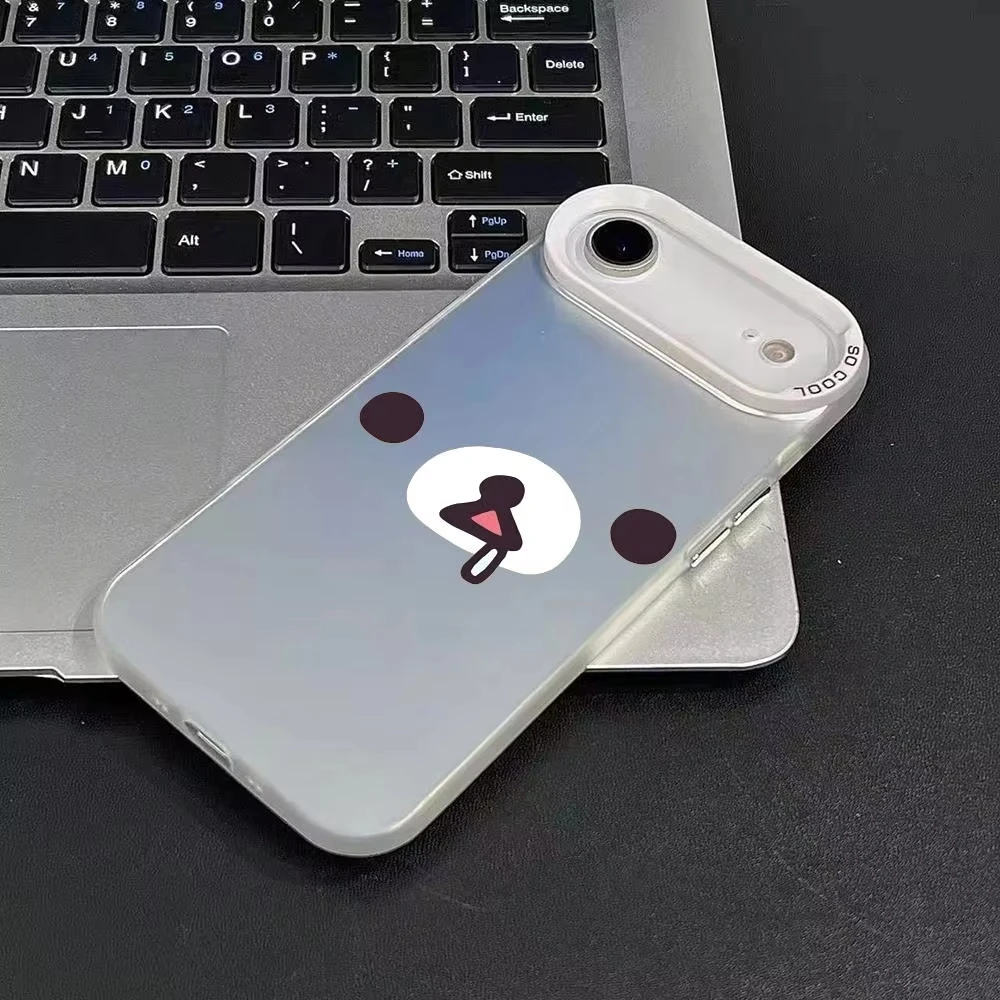 Leuke Cartoon Telefoon Case Voor iPhone 17 Air 16e 16 Pro Max 15 14 Plus 13 12 11 Pro schokbestendig Siliconen R-Rilakkumas Achterkant