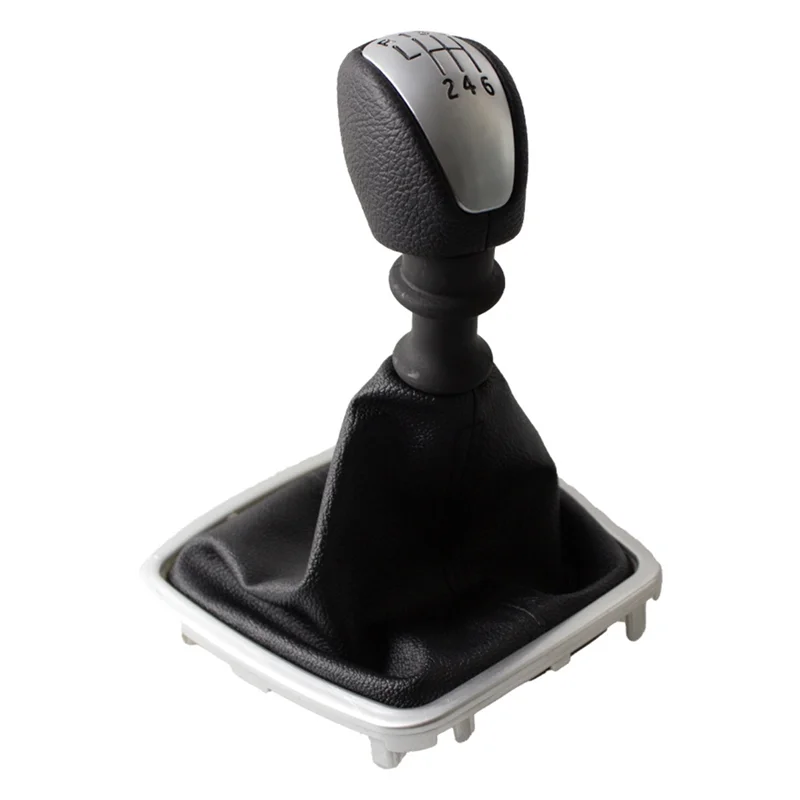 

Car Leather Manual 6-Gear Shift Knob Gear Lever For Renault Laguna MK3 2007-2014