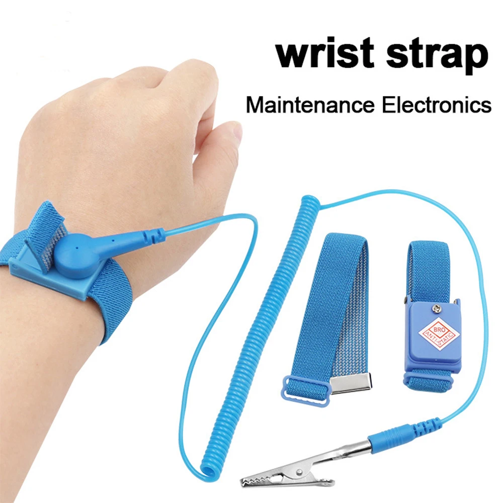 

1Piece Anti Static Bracelet Wired Wireless Static Belt Adjustable ESD Discharge Wrist Strap For Electronic Maintenance Tool