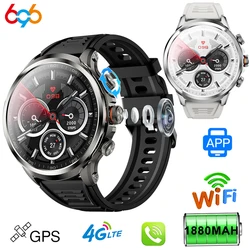 4G Watches 1.95 Inch Amoled 4G SIM WIFI Network 2GB RAM Updated GPS Smartwatch Video Call 900W HD Camera Health Sport Modes SOS