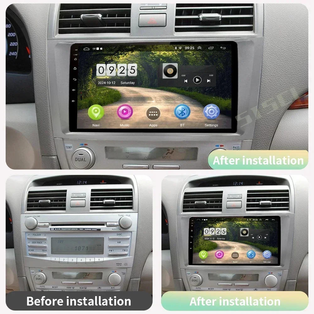 

Автомагнитола 4G Carplay для Toyota Camry 6 XV 40 50 2006-2011, Android Auto, мультимедийный видеоплеер, навигация, стерео, GPS, 2Din, DVD