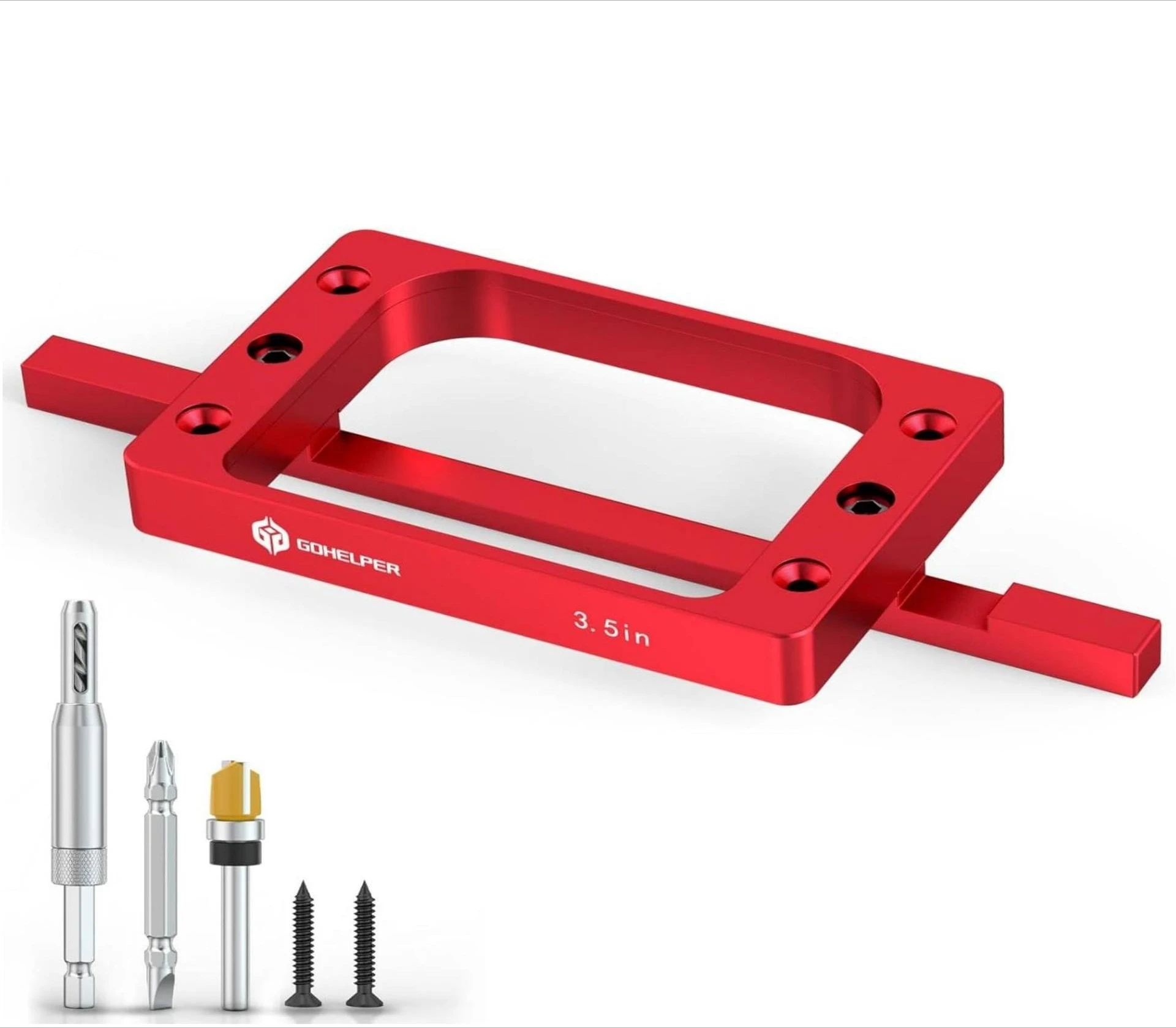 Aluminum Handle Mounter Door Hinge Mounting Kit 3-1/2 