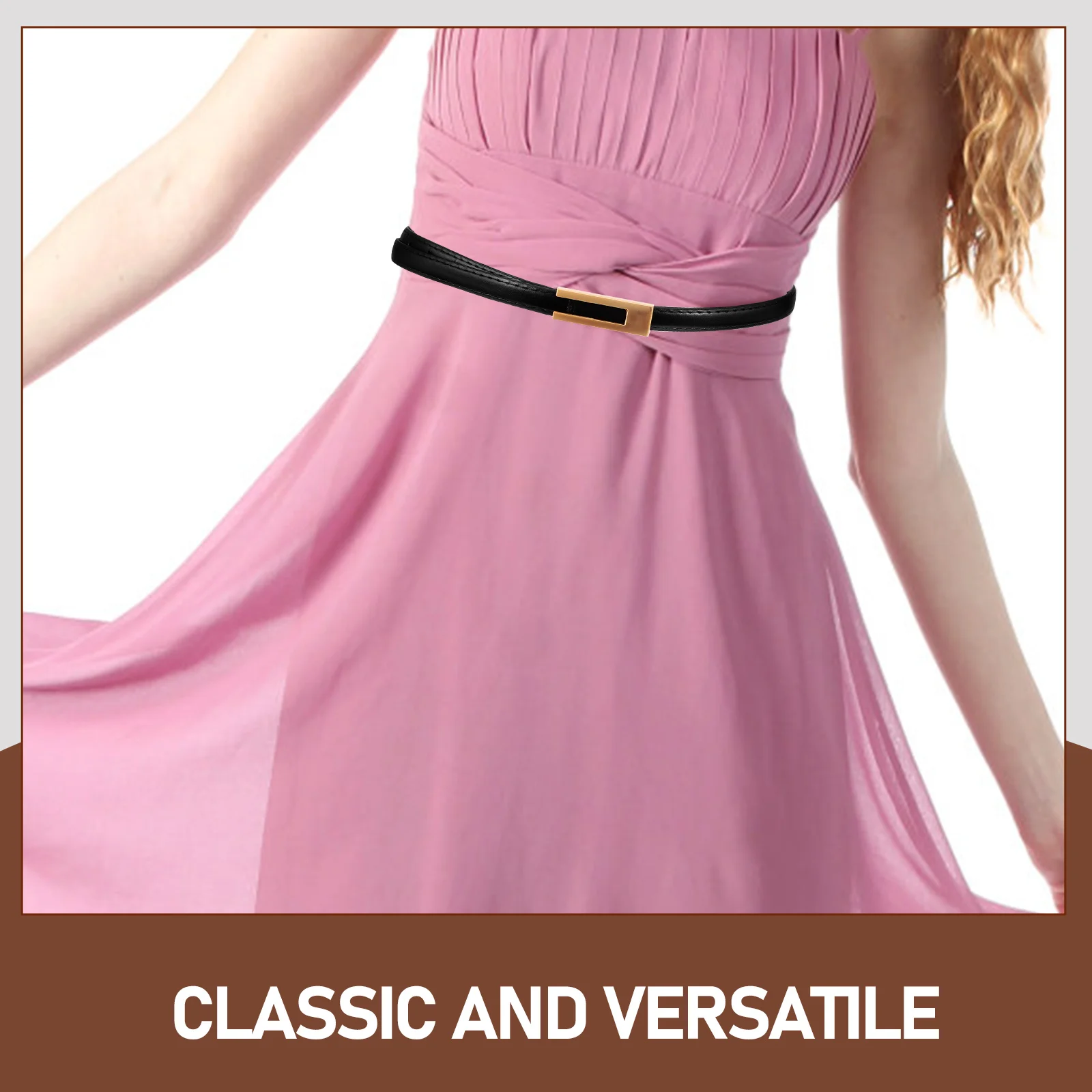 

Vintage Pu Thin For Women Men Adjustable Waist Dress Jeans Casual Women Waist Belt Belt Retro Faux Strap
