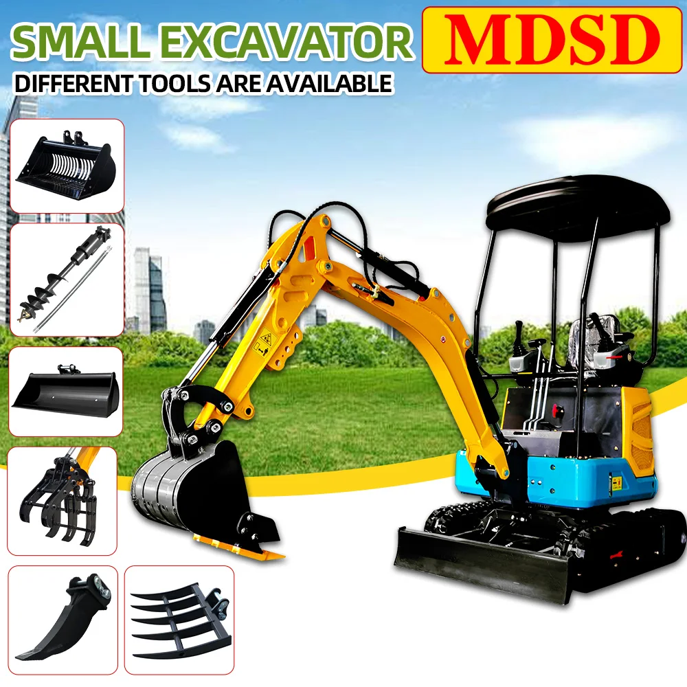 Для мини-гусеничного экскаватора Kubota, 2-тонный гидравлический многофункциональный мешок, маленький экскаватор, ферма и сад, использующий экскаватор по индивидуальному заказу