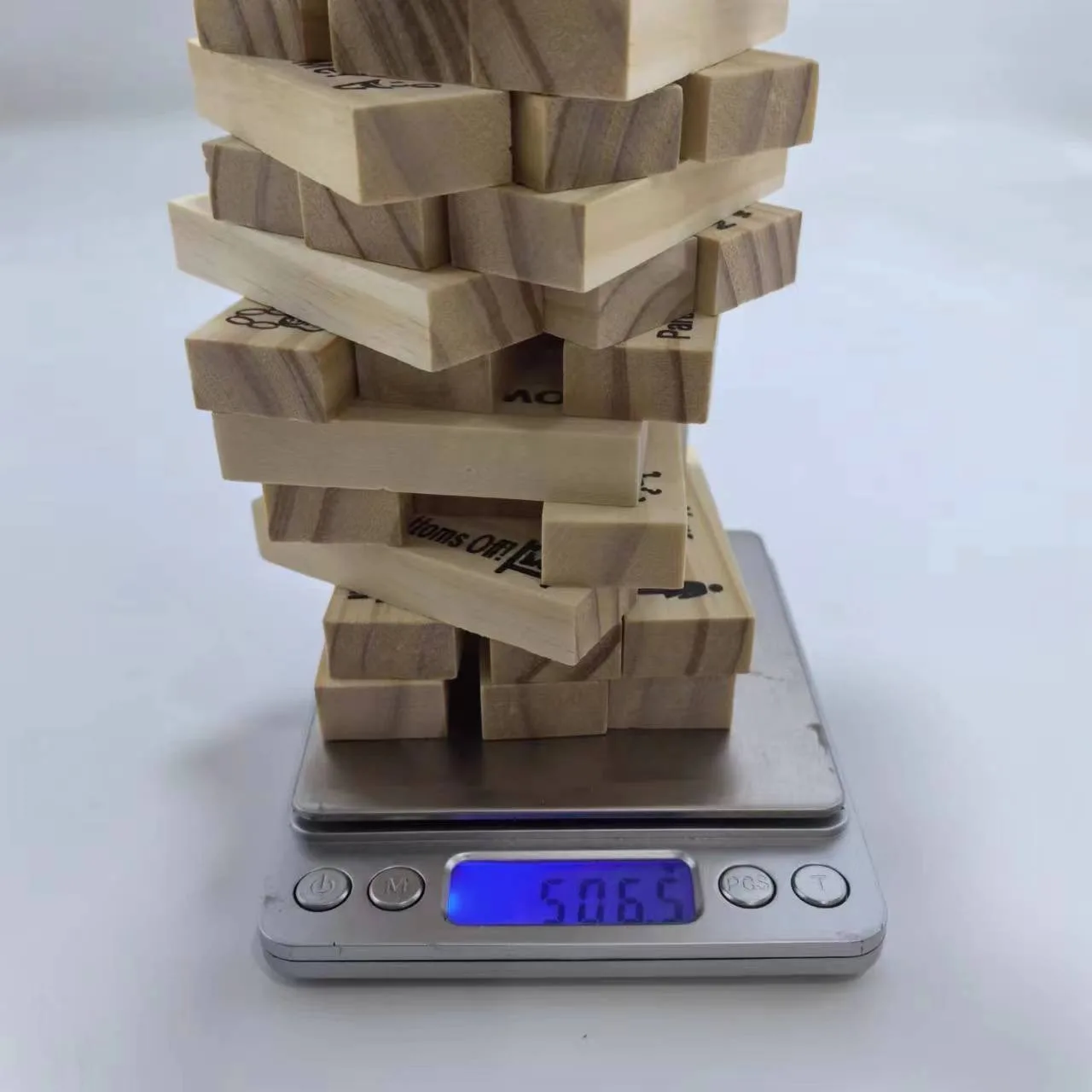 48PCS Block Tower Game Couple Activities Date Night Fun Ideas Valentine Wooden Stacking Blocks Perfect for Couples Night Party