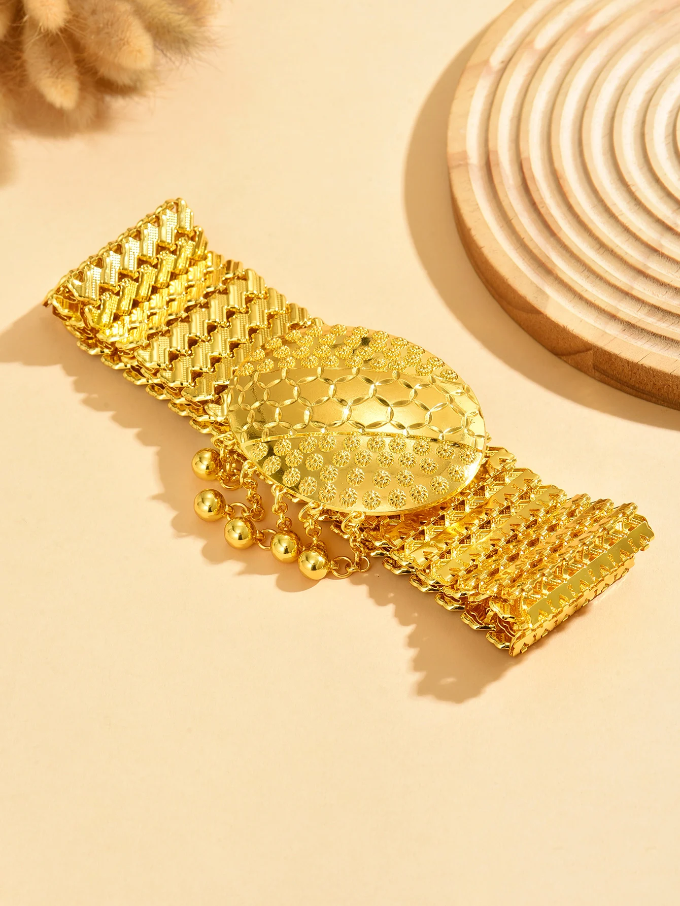 حزام العروس التركية المطلي بالذهب لتزيين الخصر، حزام معدني ناعم، رداء زفاف نسائي على الطراز العرقي القديم، حزام مزخرف