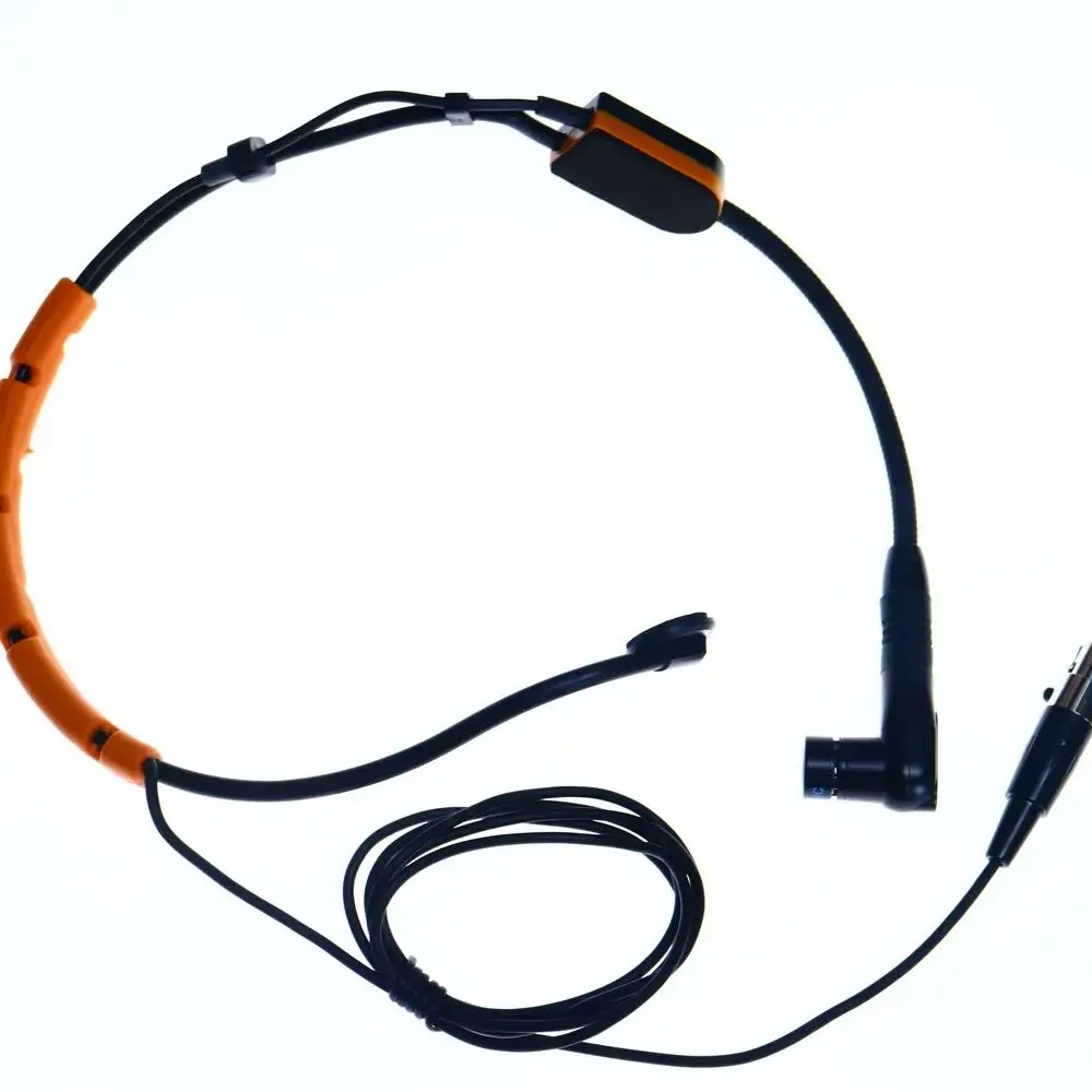 SM31 برتقالي-أسود رئيس ميكروفون قلبي الرأس 4Pin TA4F ل Shure QLX QLX GLX BLX سماعة BeltPack نظام Beta98 H/C Core