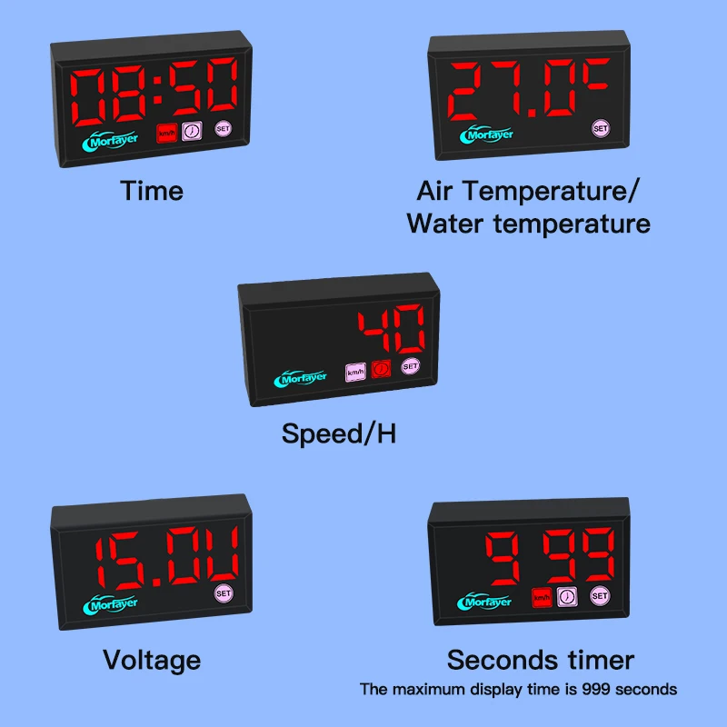 Motorcycle Electric Vehicle 9-100V GPS Module for Precision Monitoring Speedometer Water Temperature Time Voltage