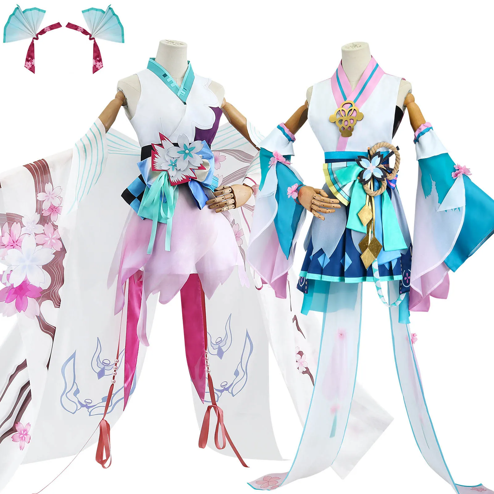 Game Onmyoji mikuu SSR Cosplay Dress Costume Default Unevolved Awaken Kimono Outfit Full Set Halloween Party Costume Accessories