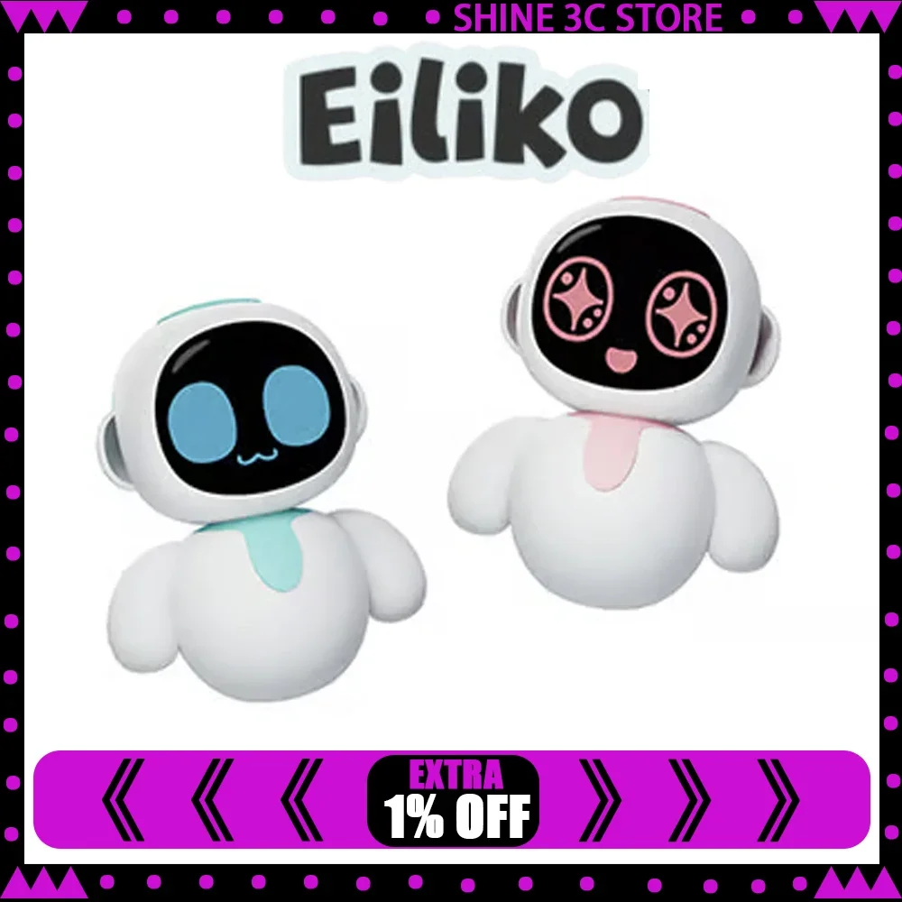 Eiliko, Robot Inteligente Portátil, Robot de Compañía con Interacción Emocional, Mini Robot Eilik con IA, Larga Duración de Batería, Regalo para Niños/Parejas