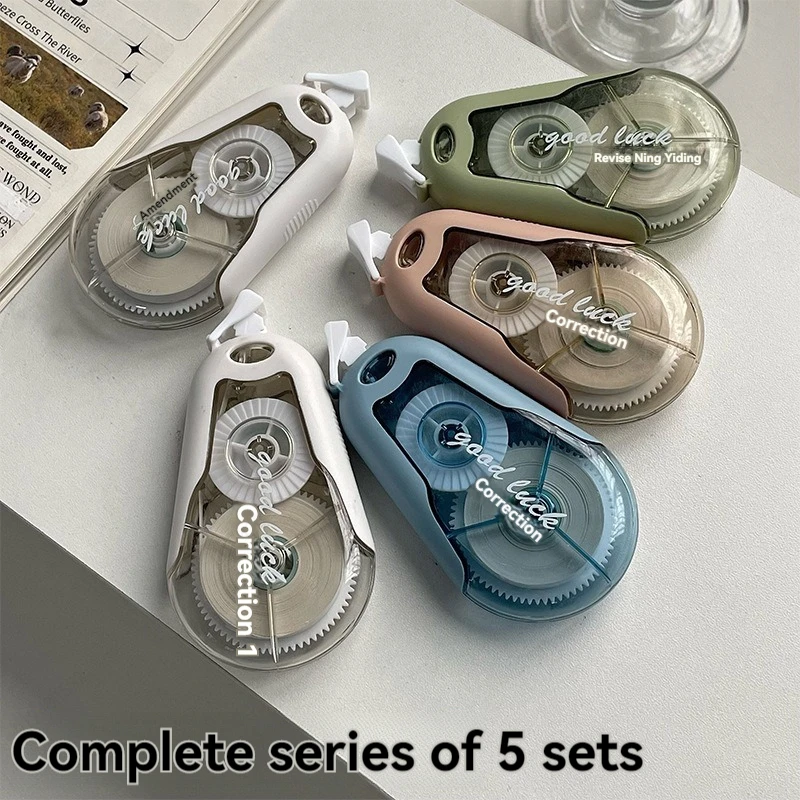 5/1Pcs Correction Tape White Out Correction Tape Dispenser Easy To Use Applicator for Instant Corrections School Supplies Kawaii