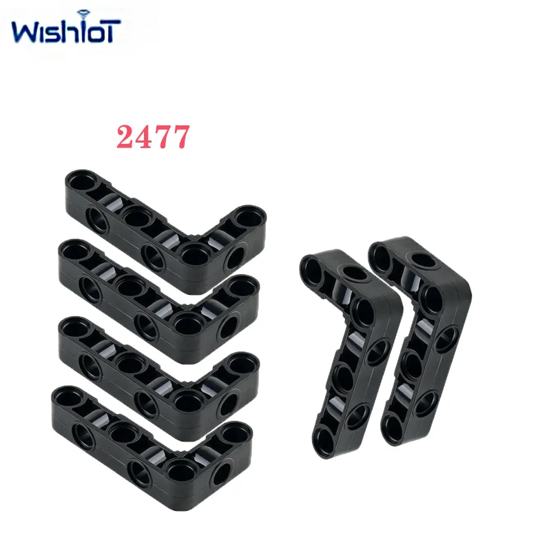 3x5 L Loch Technologie Bausteine Teile 50/100PCS L-förmigen Perforierten Arm Zusammengebaut 2477 Spielzeug MOC kleine Ziegel Zubehör