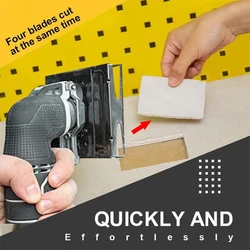 Metal Slot Cutter For Squared/Rectangle Multifunctional Drilling Adapter For Angle Grinder