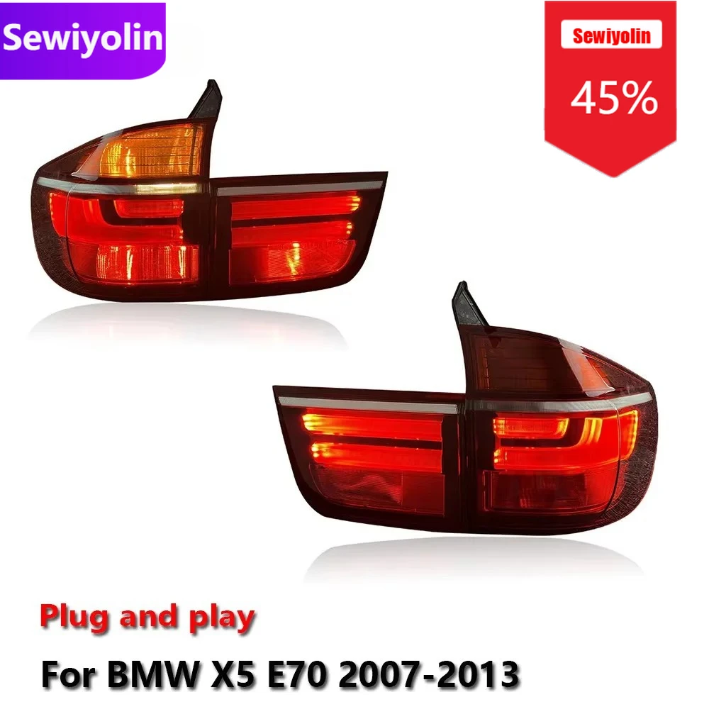 

Car DRL LED Auto Tail Light Assemblies for BMW X5 E70 2007-2013 Auto Rear Fog DRL Brake Turn Signal Lamp Plug and Play