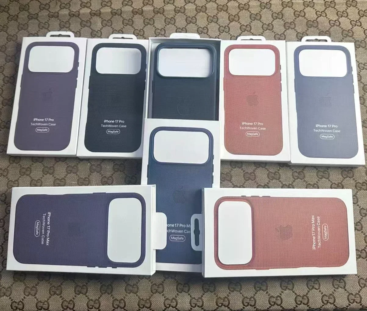 حافظة MagSafe Techwoven المغناطيسية لهاتف Apple 17 Pro Max 17 5G شحن لاسلكي حماية الغطاء الأصلي مع صندوق الحزمة