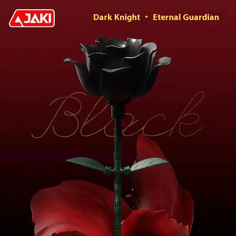 JAKI Plant Log Series القوطية نمط بنة زهرة الجمعية مجموعة فارس الظلام لطيف المنطقة المحرمة فتاة بناء الالعاب العملاقة