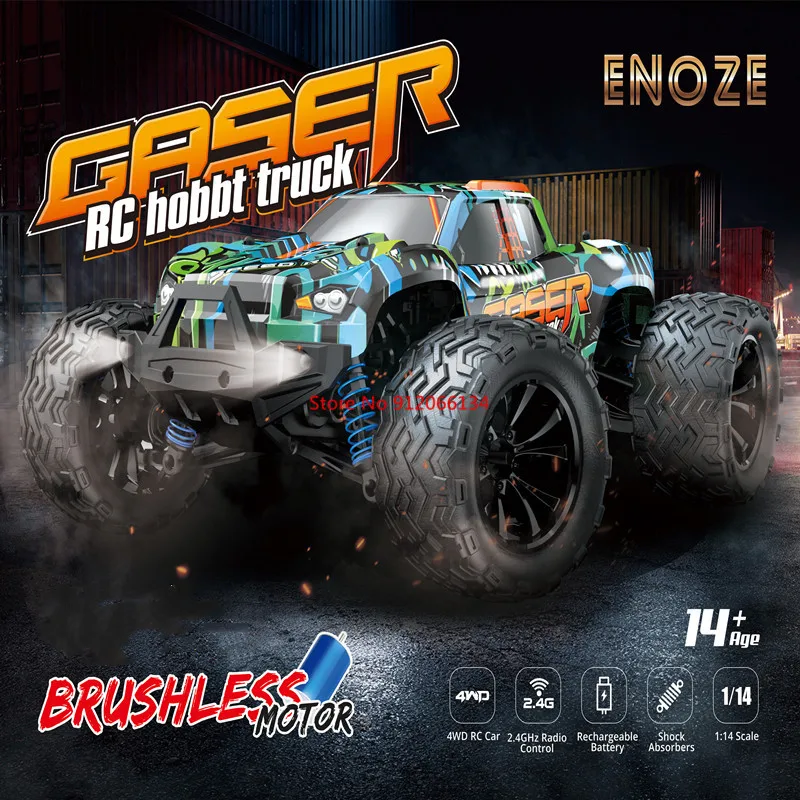 70KM/H Professional Adult Toys 2.4G 1:14 4WD RC Racing Drift Car Brushless Motor Off-road High Speed RC Racing Vehical Boy Gifts