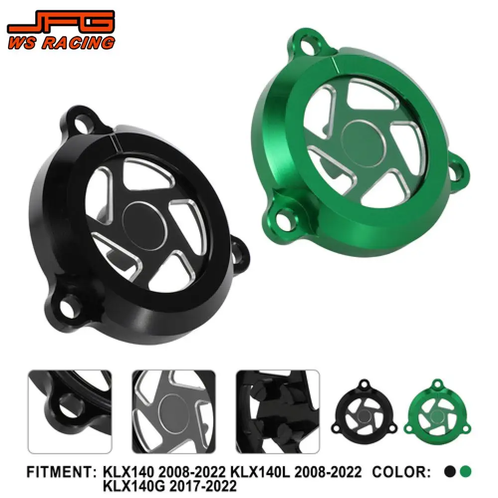 

Motorcycle CNC Aluminum Oil Filter Cap Cover For KLX140 KLX140L 2008-2022 KLX140G 2014-2019 Motorcycle Accessories