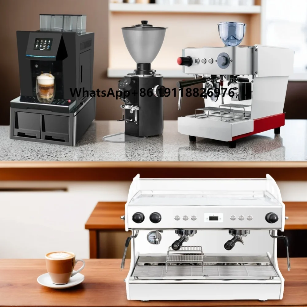 

French 6 5 2 3 in 1 automatic portable Italian super Espresso coffee machine with picture display grinder and milk hot chocolate