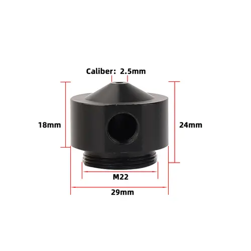CO2 Laser Head Lens Tube Nozzle Outer Diameter 25mm Air Nozzle Dia.20 FL 38.1/50.8/63.5/101.6mm for CO2 Laser Engraving Machine - Image 5
