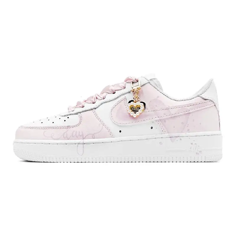 【Customize】Nike Air Force 1 Skateboarding Shoes Women's Low-top Purple/Pink Sneakers shoes DH2920-111