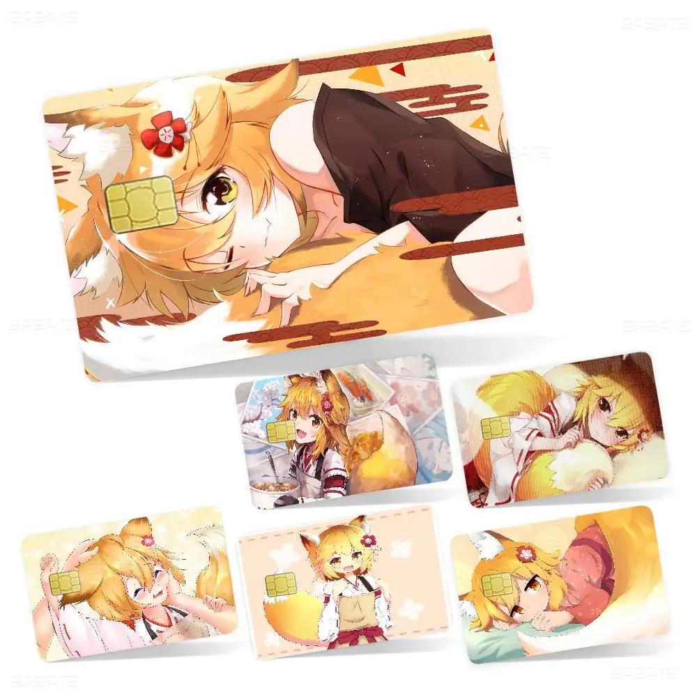 The Helpful F-Fox S-Senko-san Game Anime Sticker Film Skin Cover Case for Small Large No Chip Debit Credit Card Front Side