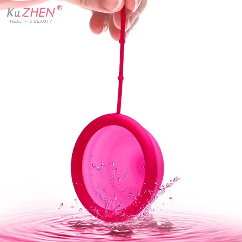 1PCS Menstrual Disc With Flat-fit Design Extra-Thin Sterilizing Silicone Menstrual Cup Period Copa With Silicone Case For Women