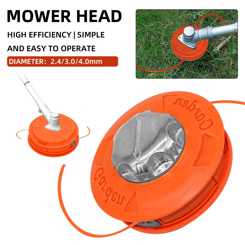 For Garden Machinery Brush Cutter, Universal Fit String Trimmer Replacement Bump Head Automatic Grass Trimmer Head
