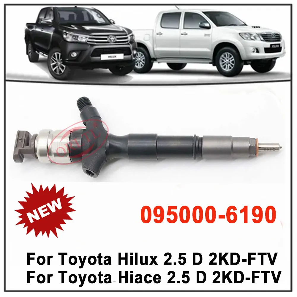 

ORLTL 23670-09060 23670-0L070 23670-0L010 095000-6190 Common Rail Nozzle Assy Injector For Hiace Toyota Denso Hilux 2KD-FTV D4D