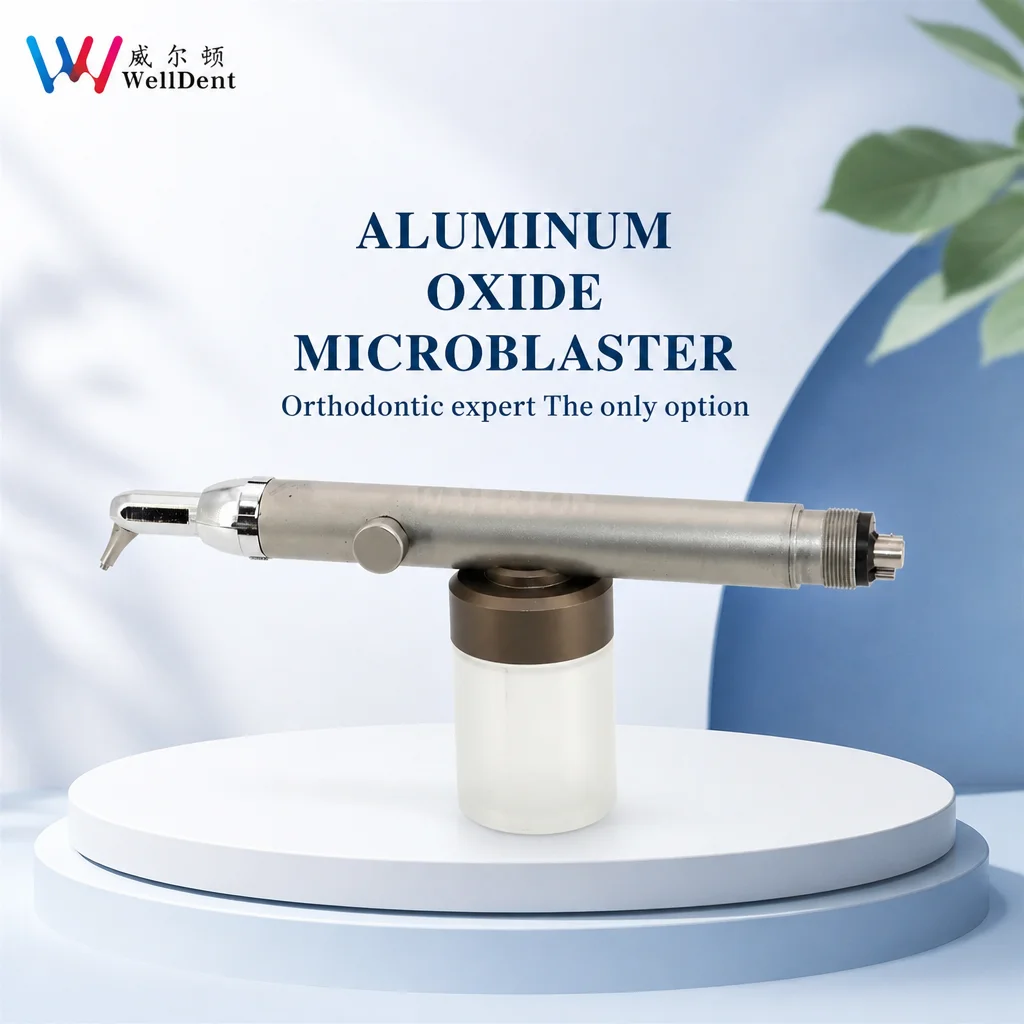 Dental Air Polisher aluminum Oxide Air Abrasion master Sandblaster Device Air Flow with Water spray teeth whitening sticker