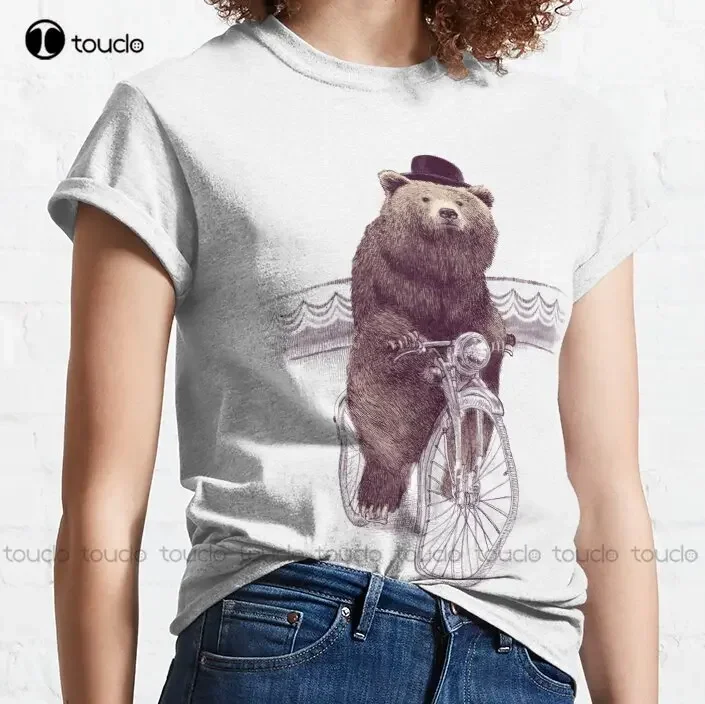 New Barnabus Classic Bear Bike Circus Cycling Cute Funny T-Shirt Orange Shirts For Women Men S-6Xl Unisex