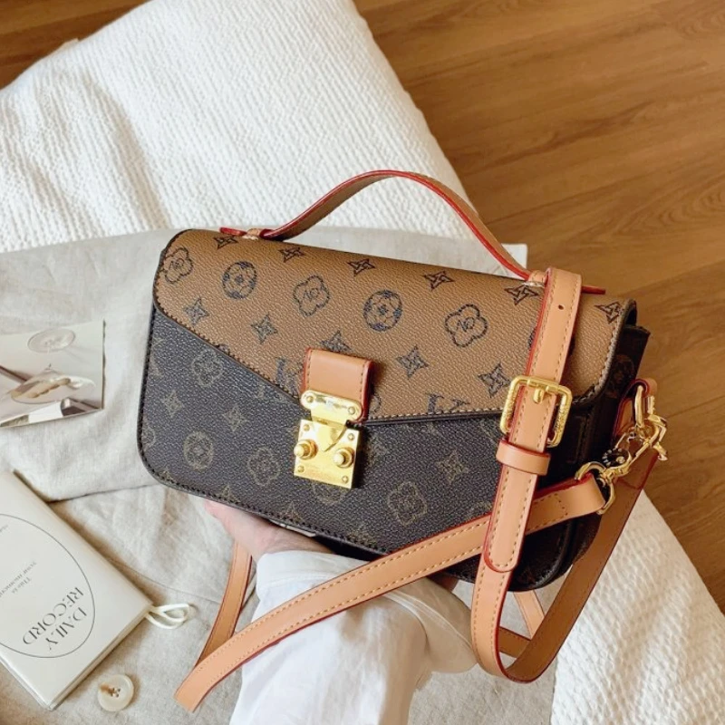 

Women's Retro Cross Body Bag Daily Work, Underarm Handbag Presbyopic Printing Fashionable Commuting Travel