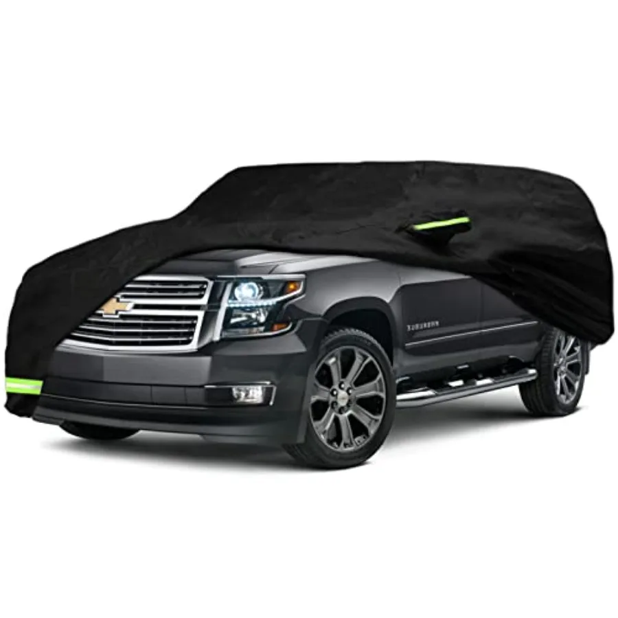 

Waterproof Car Cover for 2007-2026 Chevy Suburban/GMC Yukon XL/Cadillac Escalade ESV Car Cover Custom Fit 100 Waterproof Windpr