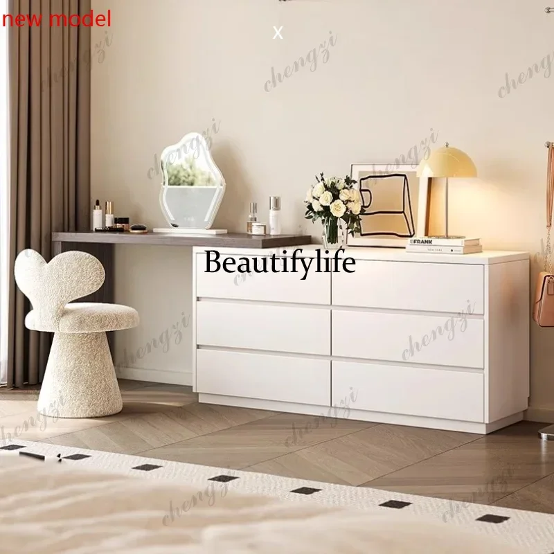N138Minimalist Drawer Dressing Table Storage White Cute Comfortable Dressing Table Luxury Modern Muebles De Dormitorio Furniture