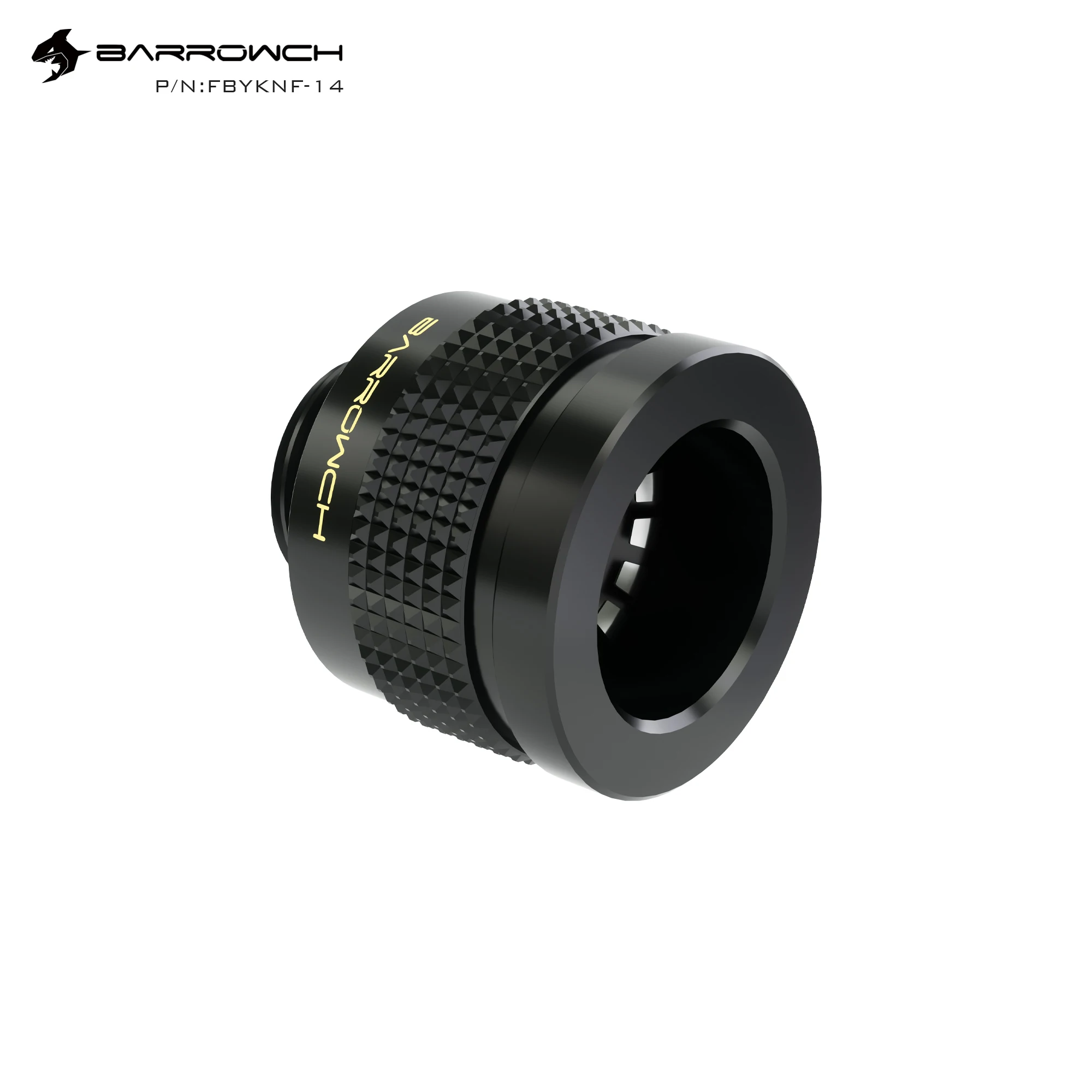 Barrowch Wolverine series 14MM super anti-off hard tube fitting Water Cooling Metal Connector Fitting G1/4'' Thread PETG Acrylic