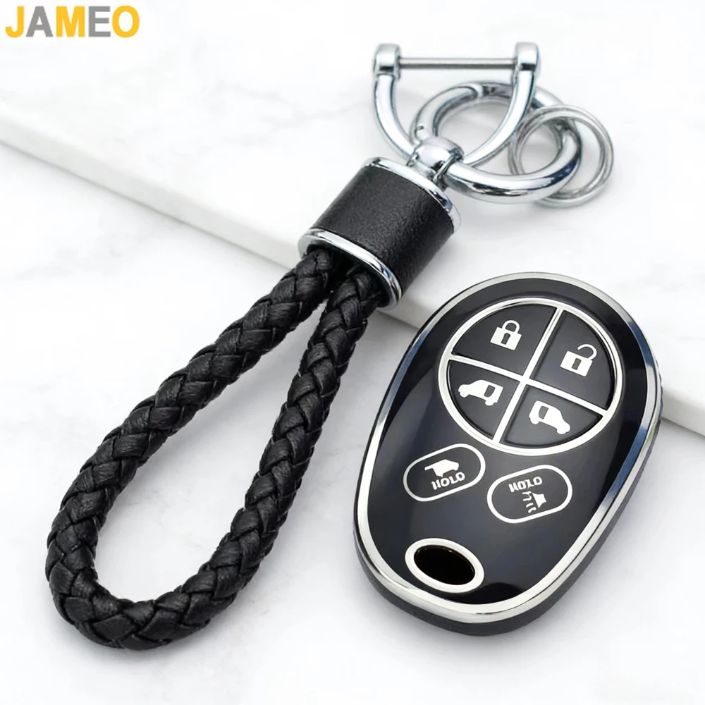 TPU Remote Car Key Fob For Toyota Sienna Tundra Sequoia Tacoma Camry Highlander Aurion 2004-2018 Key Cover Holder Key Chains view 4