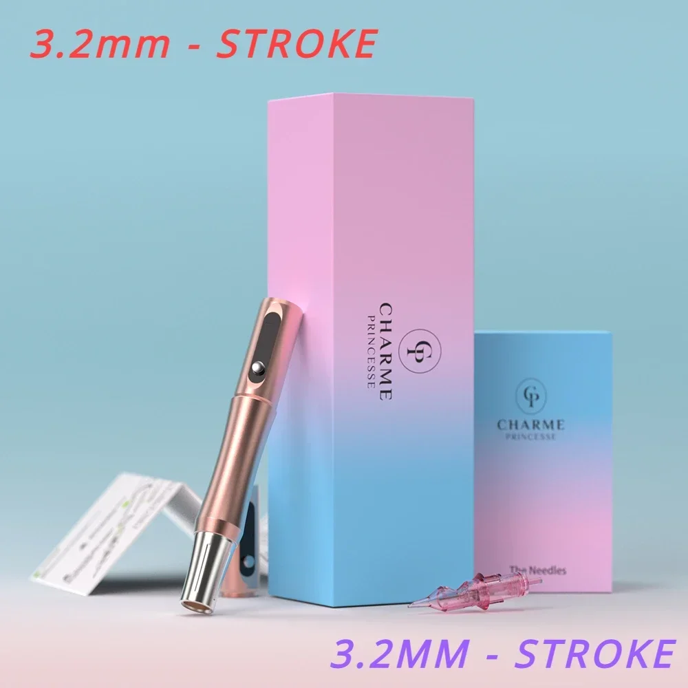 3.2mm stroke Cosmetic  Machine Wholesale Semi Digital Permanent Makeup Eyebrow Microblading Wireless Tattoo Pmu Machine Pen