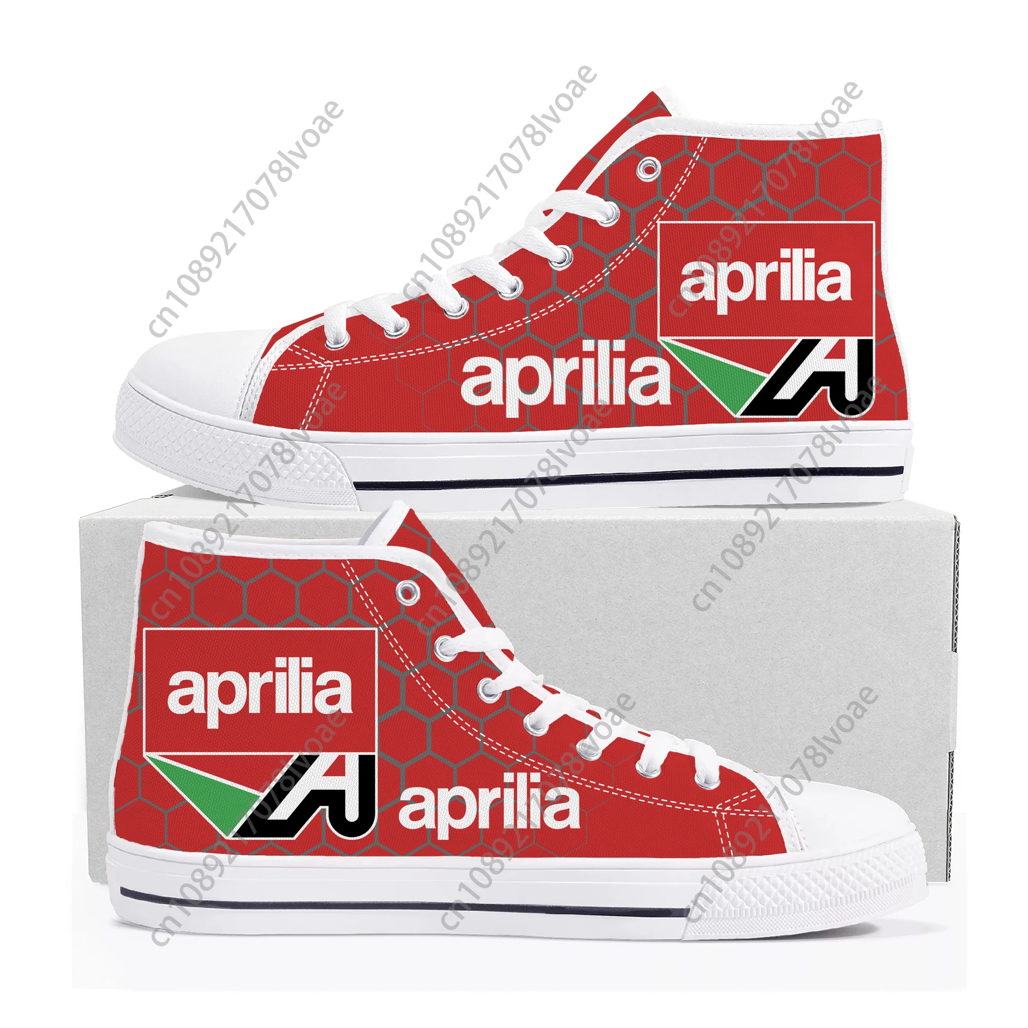 

Aprilia High Top Shoes Mens Womens Teenager Sneakers Canvas High Quality Outdoor Daily Sneaker Custom Made Couple Shoe