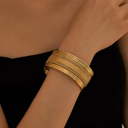 Wedding Bangles For Women Ethiopian Jewelry Gold Color Indian Bracelets Women Birthday Jewelry Gifts