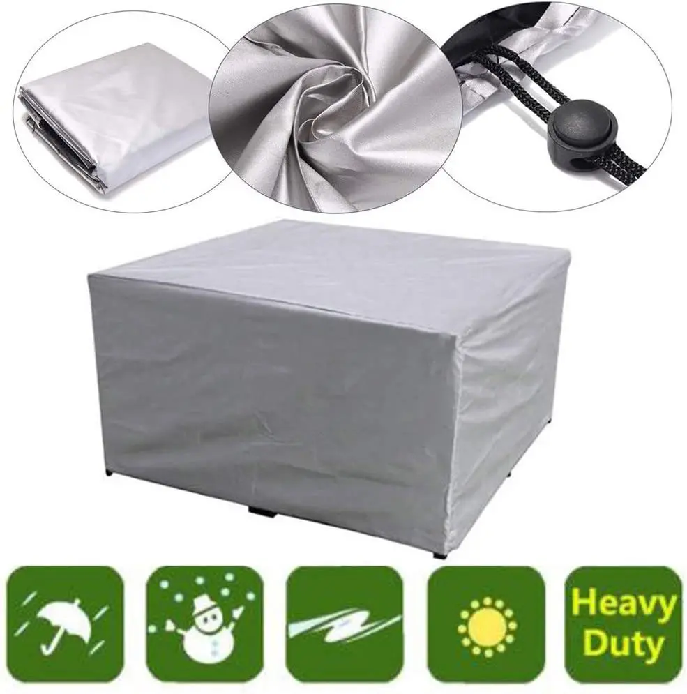 Patio Furniture Set Cover,Rectangular Waterproof Outdoor Table and Chair Cover,Tear-Resistant Material Dust-proof Couch Cover