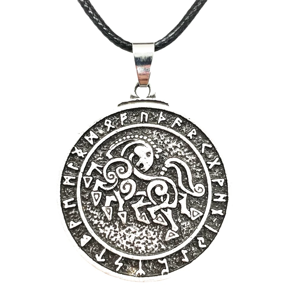 Nostalgia Sleipnir Thor Loki Asgard Horse Norse Runes Viking Jewelry Pendant Punk Necklace God Odin Amulet Talisman For Men